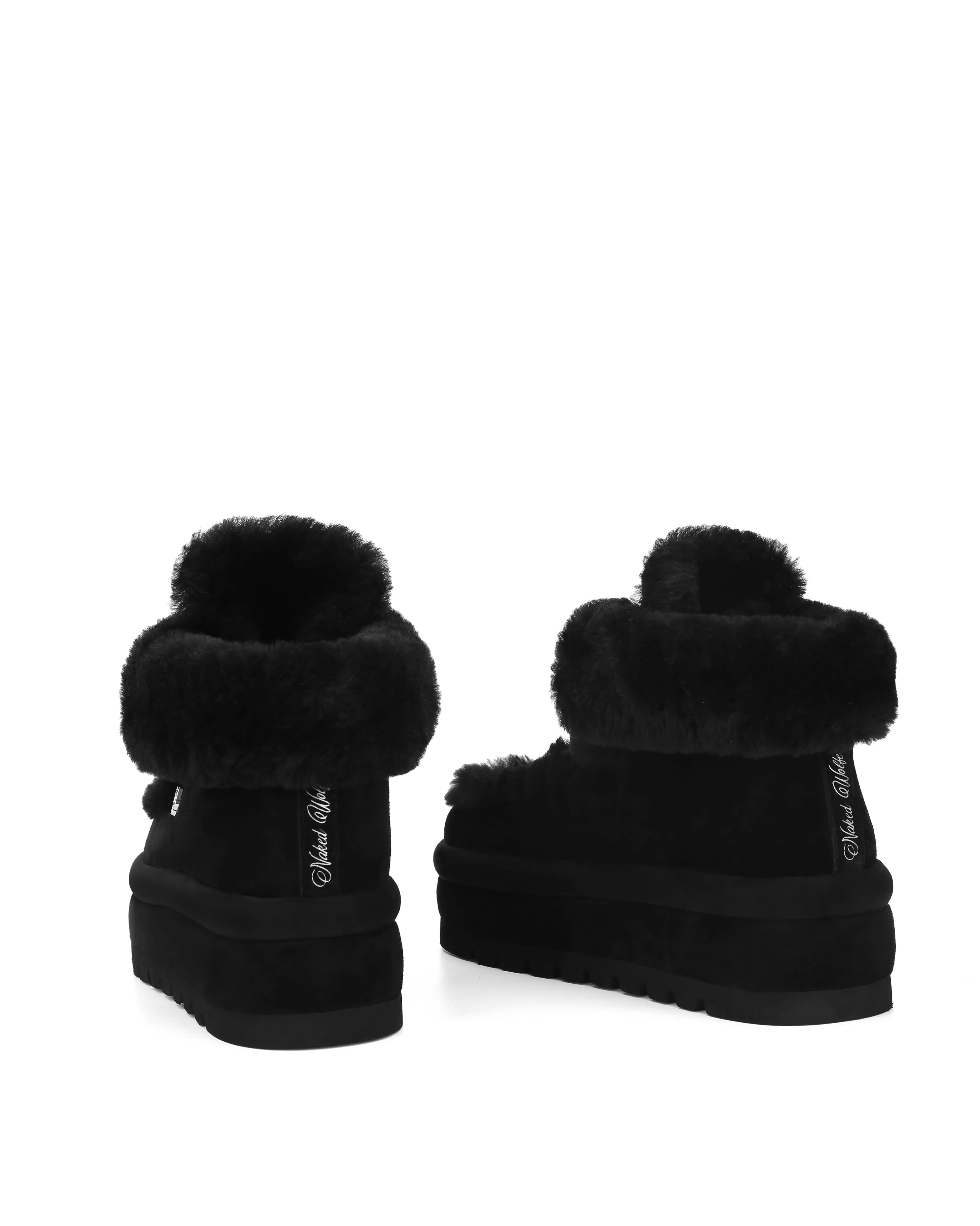 Bambi Black Suede/Shearling sold by naked wolfe product image thumbnail 3