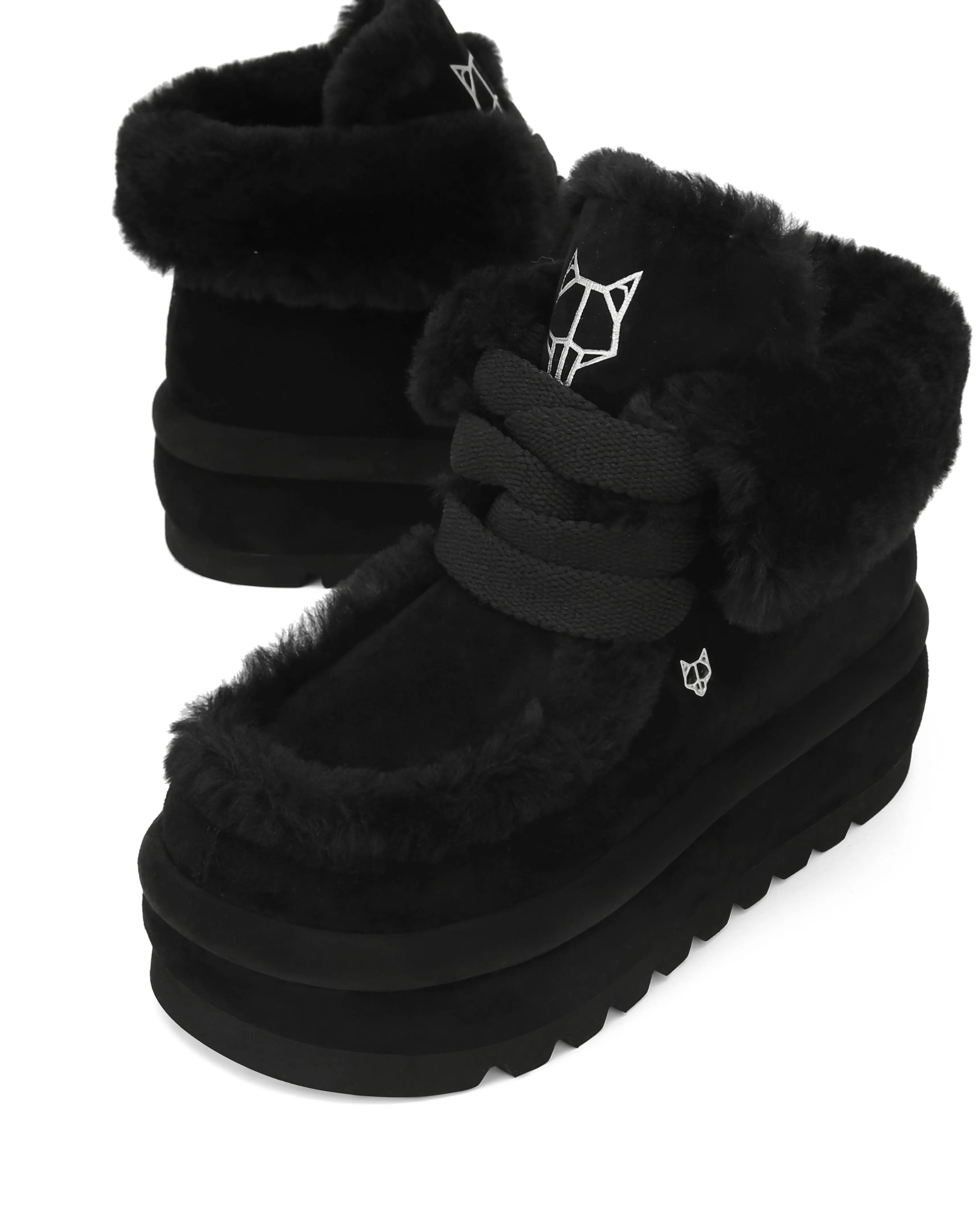 Bambi Black Suede/Shearling sold by naked wolfe product image thumbnail 4