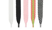 Slider Laces Zig Zag Orange/Green sold by naked wolfe