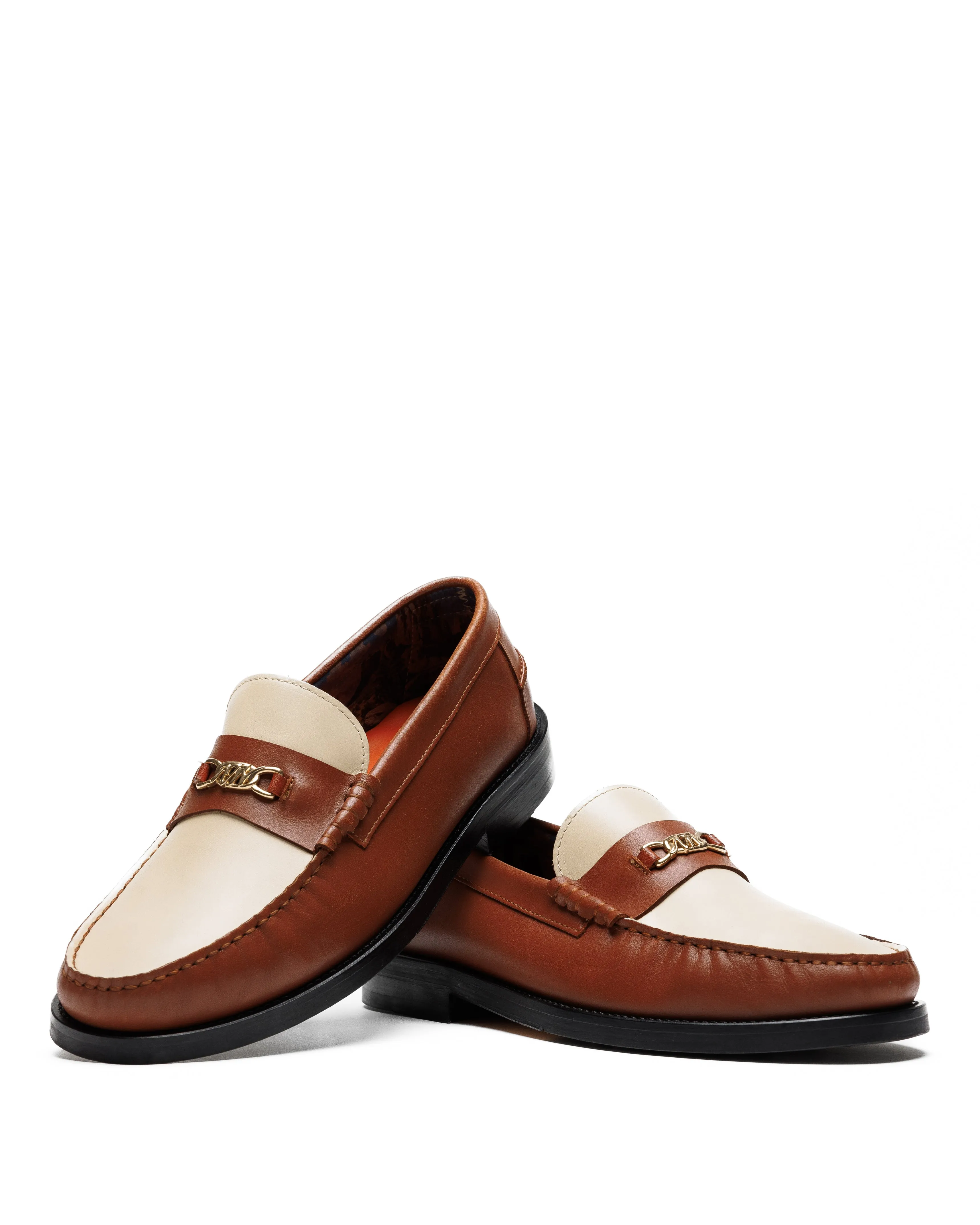 Roma Chestnut/Cream Leather sold by naked wolfe product image thumbnail 2