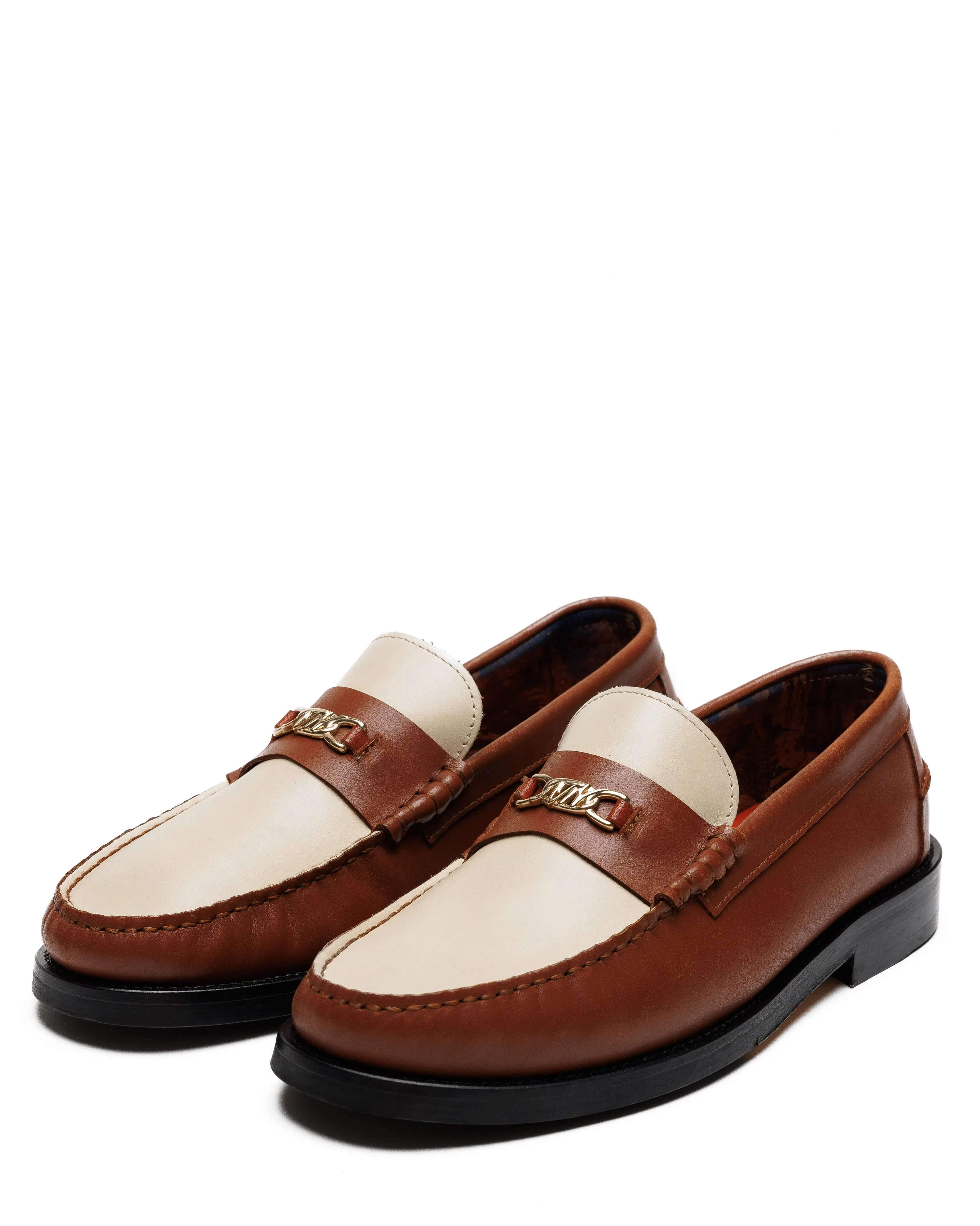 Roma Chestnut/Cream Leather sold by naked wolfe product image thumbnail 3