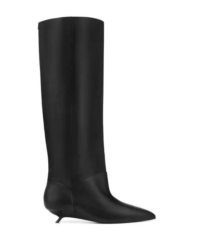 Keria Nappa Prince Leather Black made by naked wolfe