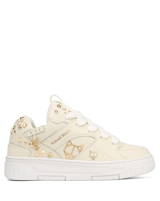 【大人気】 Naked Wolfe Crash Cow Leather ホワイト スニーカー Crash White Cow Leather | Parallel