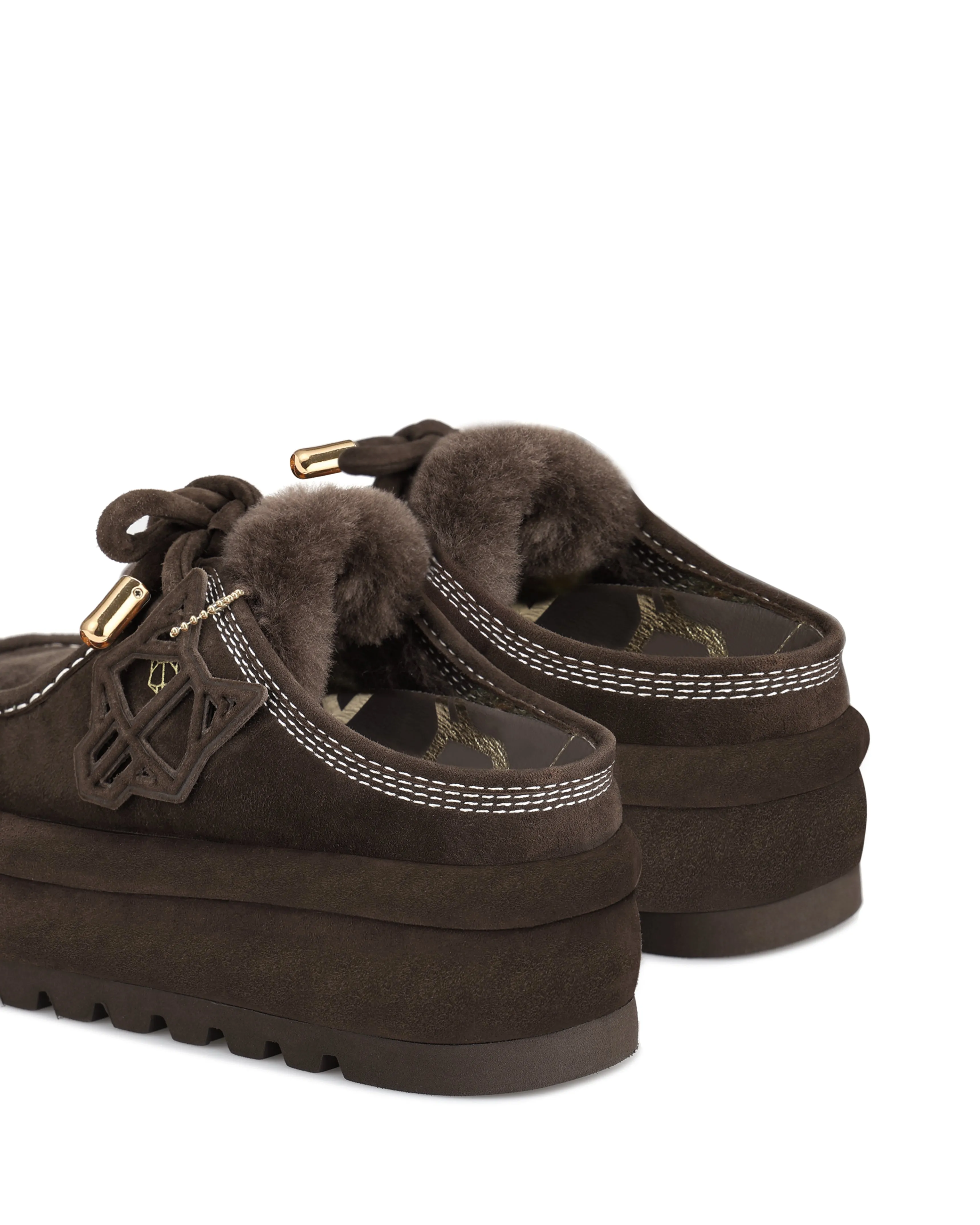 Blizzard Chocolate Suede/Shearling sold by naked wolfe product image thumbnail 3