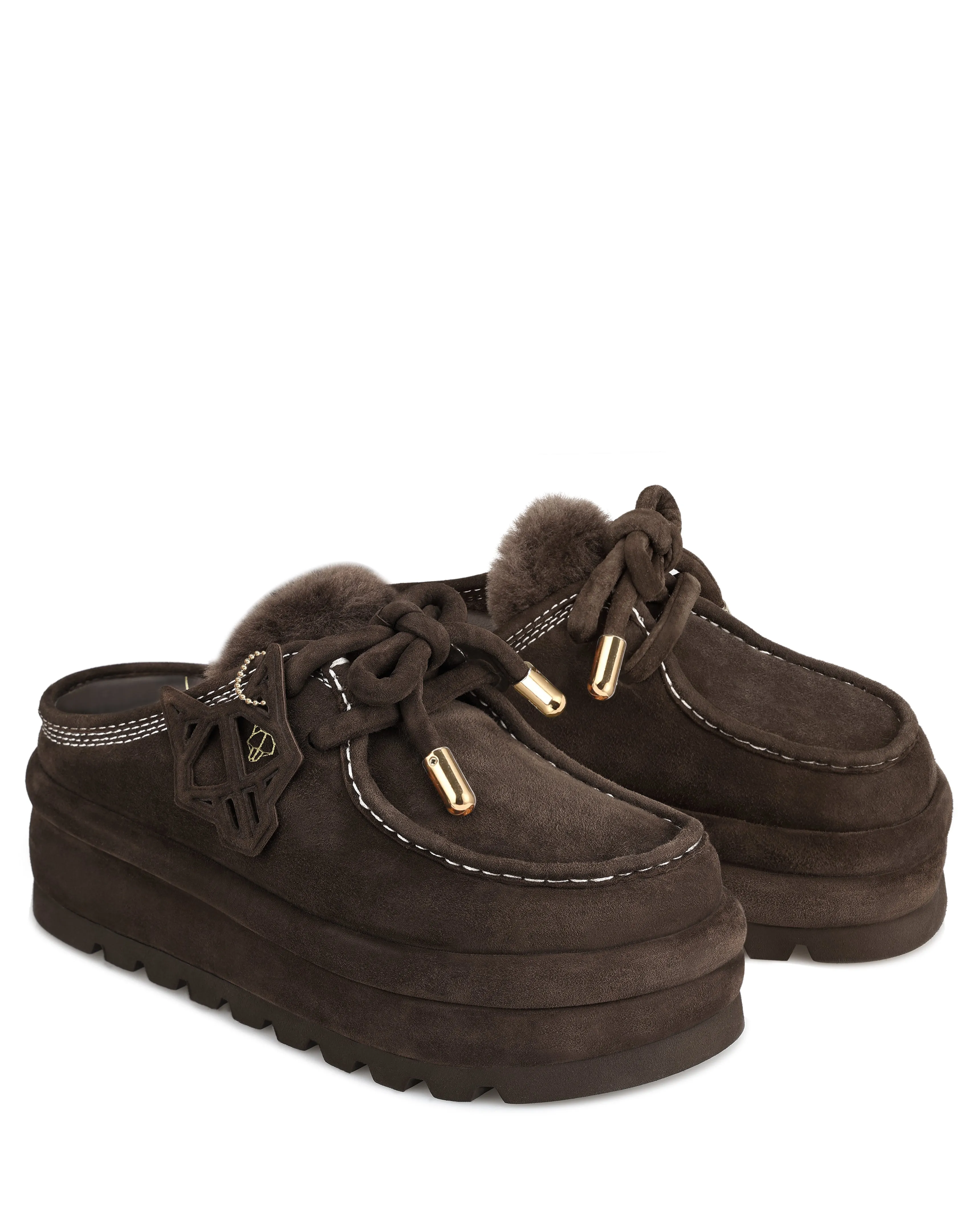 Blizzard Chocolate Suede/Shearling sold by naked wolfe product image thumbnail 2