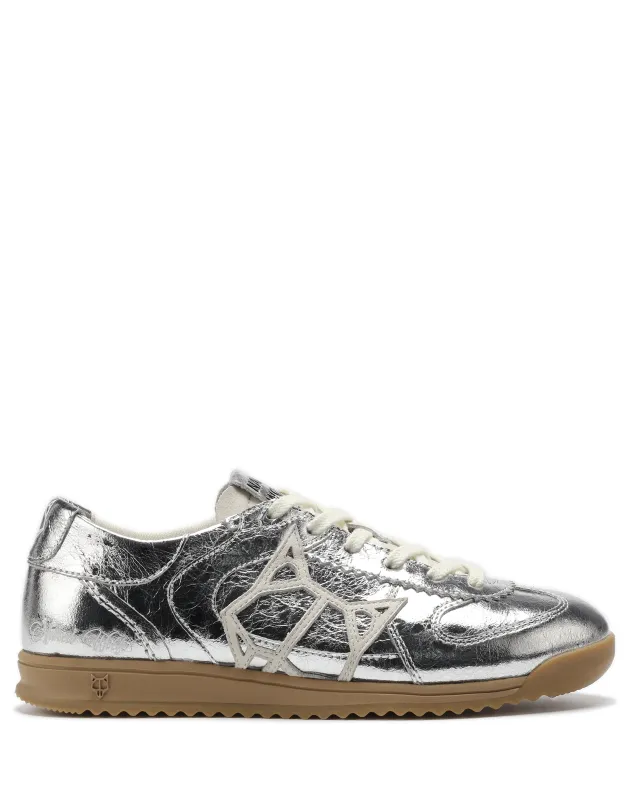 Exposuree Silver Crinkle Metallic Leather sold by naked wolfe