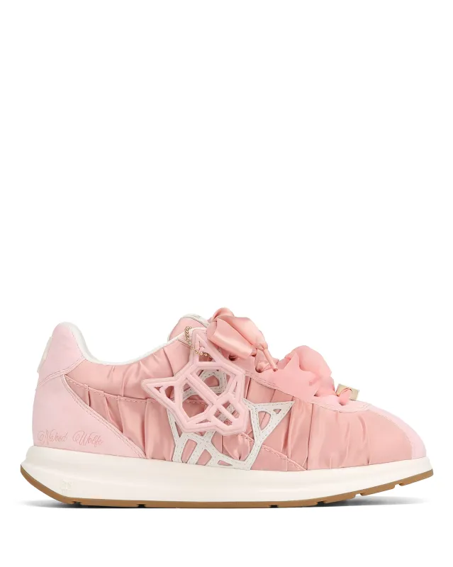 Expensed Pink Satin Scrunch sold by naked wolfe