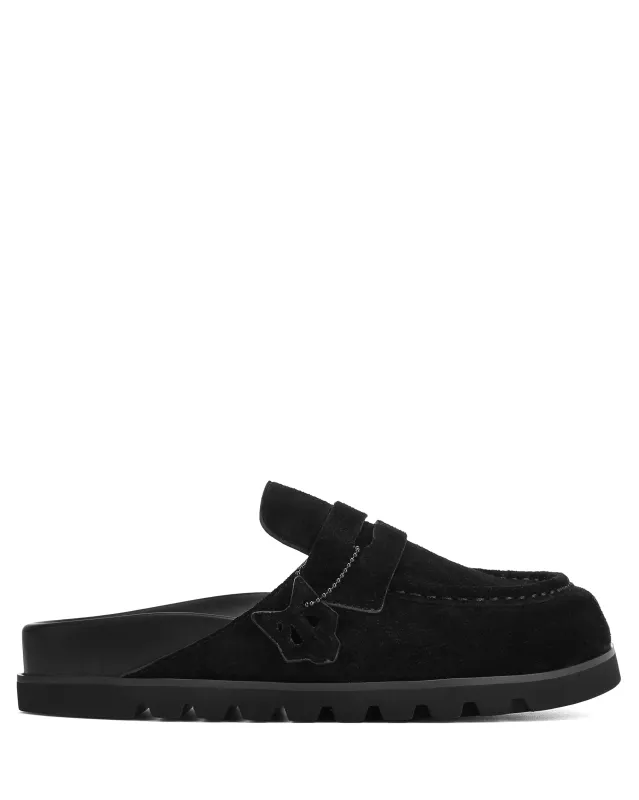 Cordless Black Hairy Cow Suede sold by naked wolfe