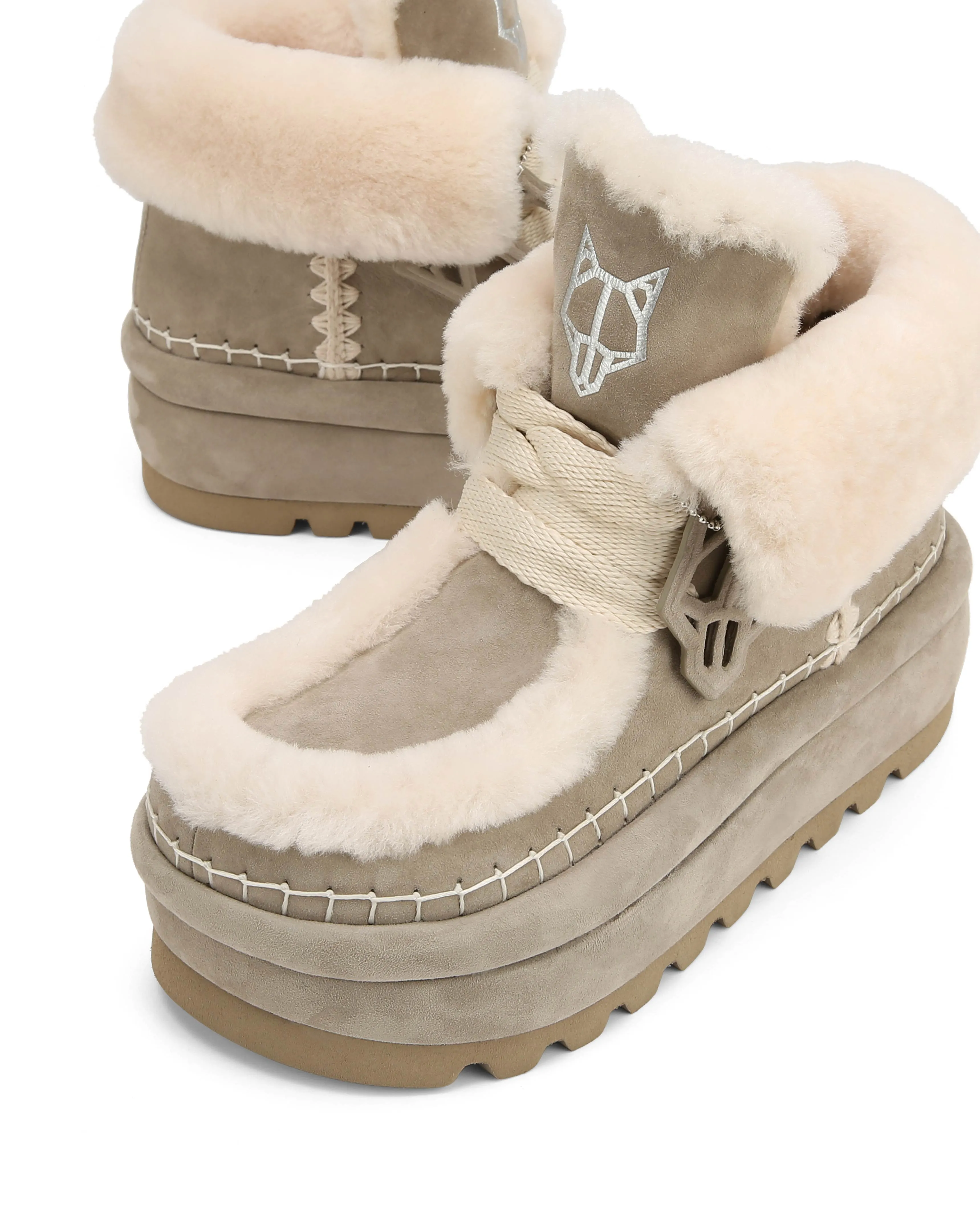 Bambi Yetti Stone Suede sold by naked wolfe product image thumbnail 4