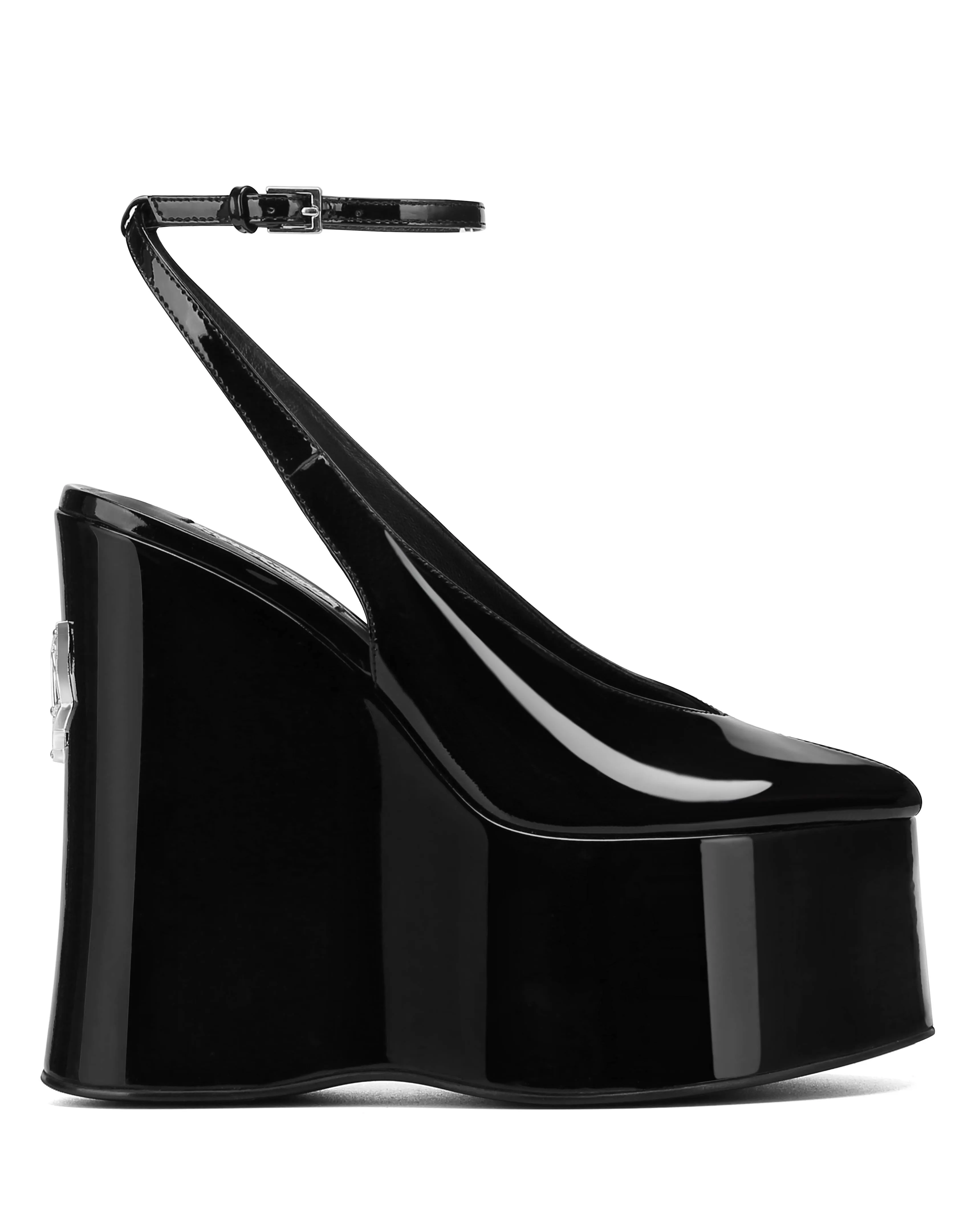 Tansy Black Patent Leather sold by naked wolfe
