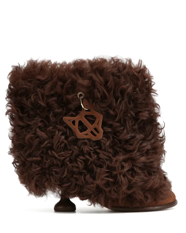 Bam Brown Shearling sold by naked wolfe