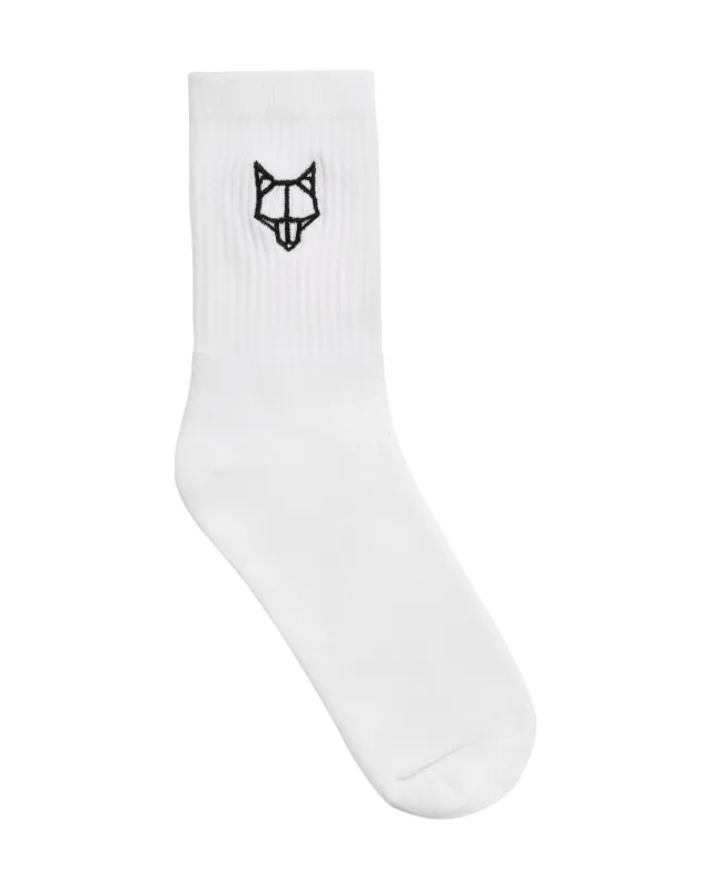 1 Pack Unisex High Ankle Socks White sold by naked wolfe