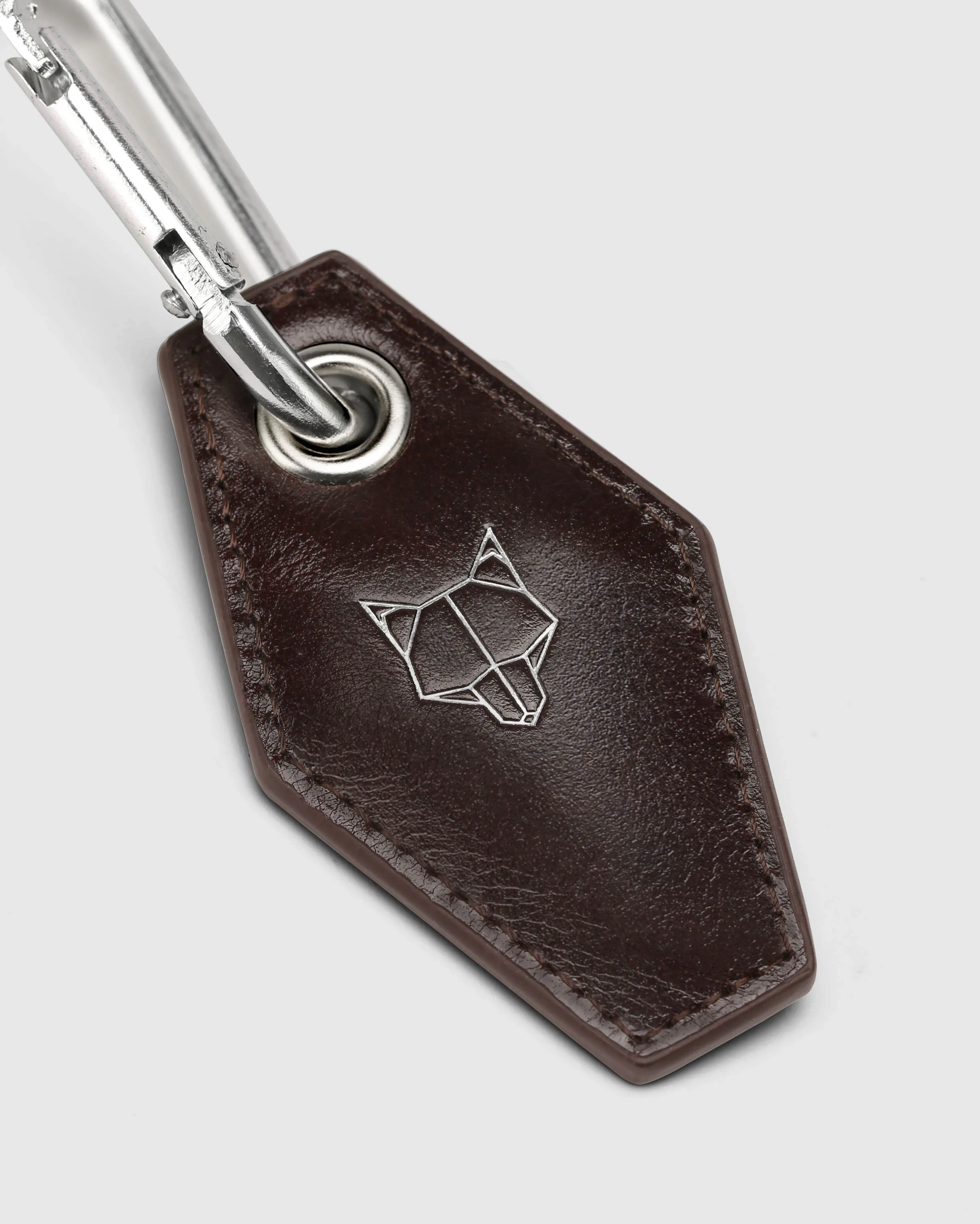 Carabiner Keychain Brown Gift sold by naked wolfe product image thumbnail 3