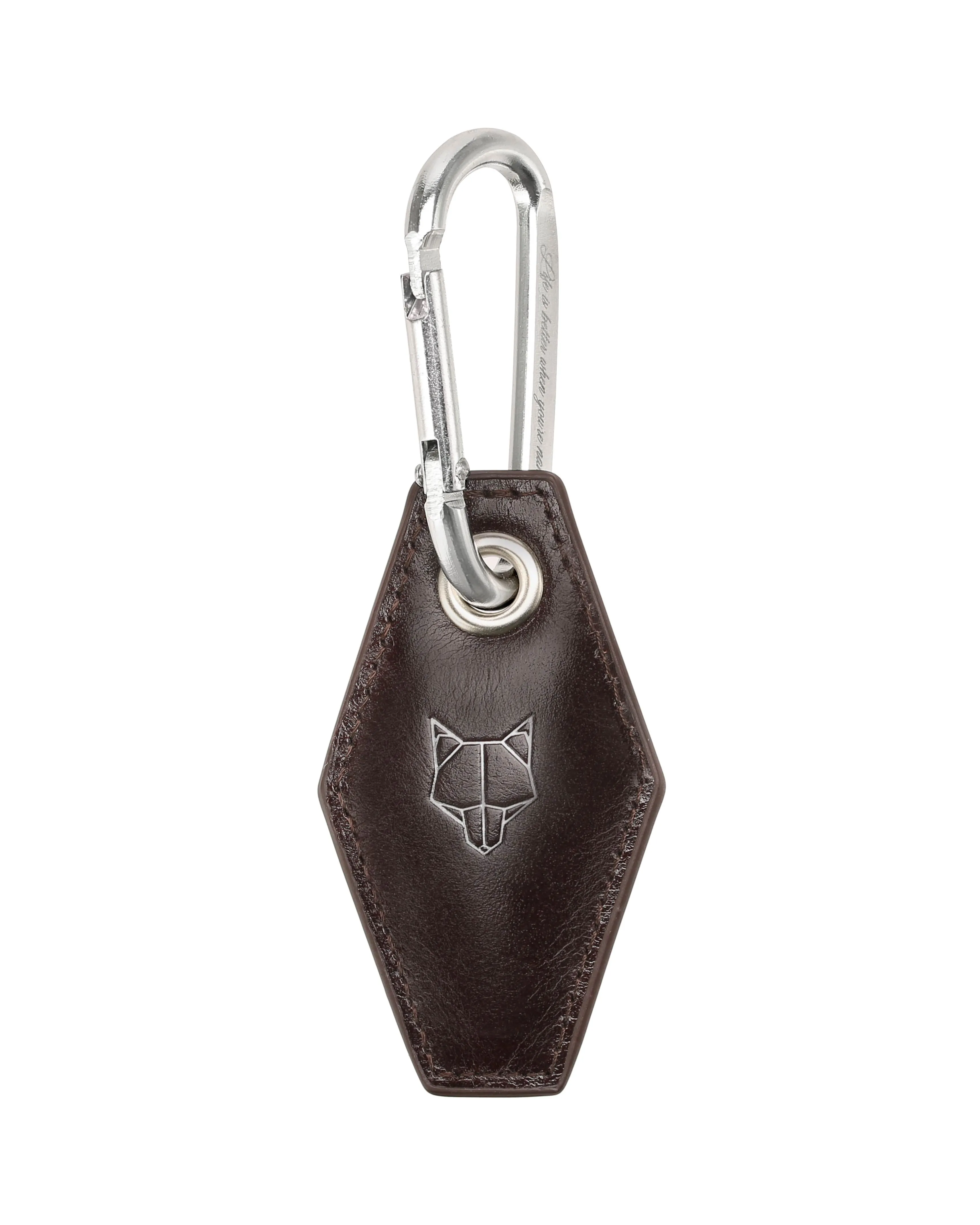 Carabiner Keychain Brown Gift sold by naked wolfe
