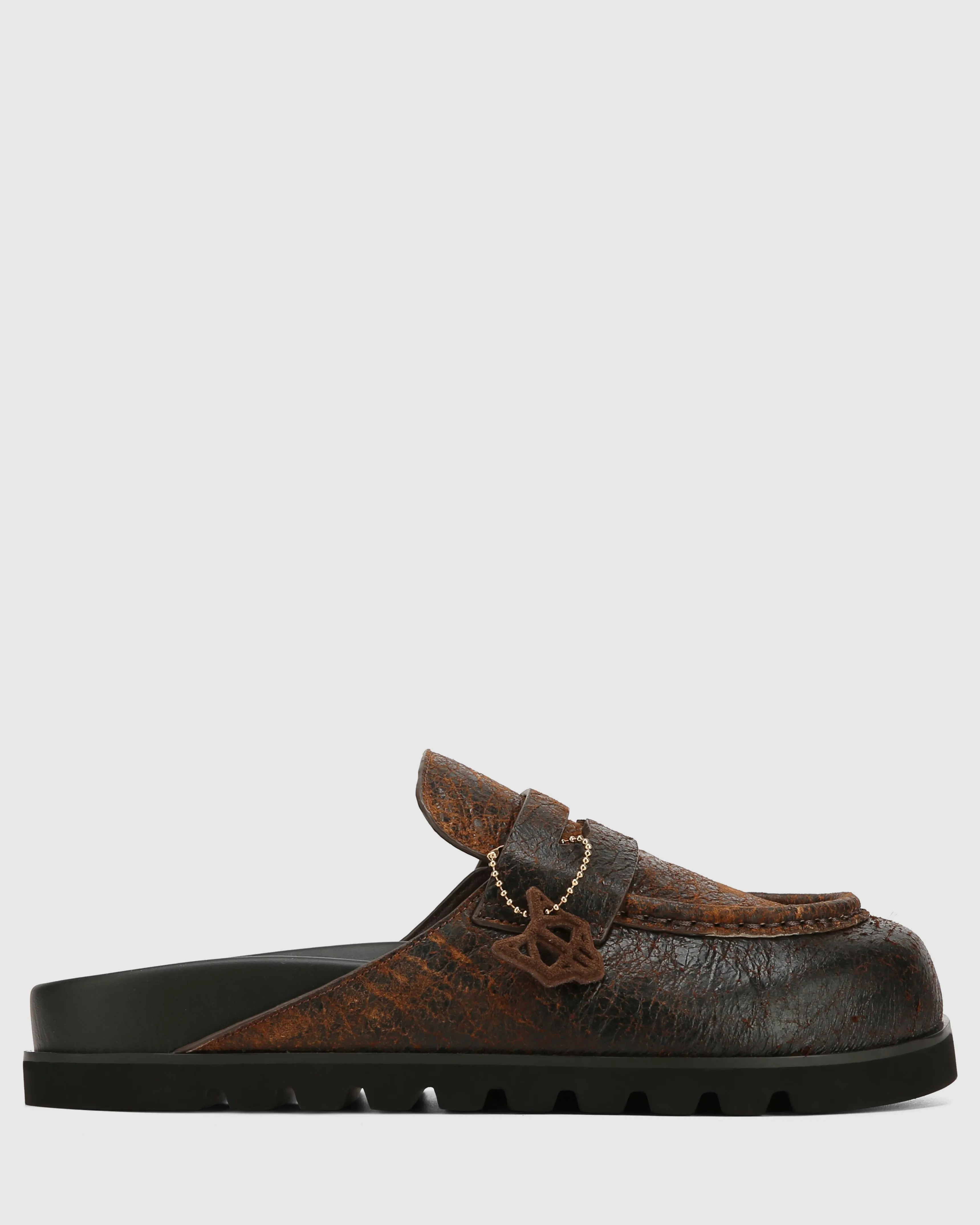 Cord Brown Distress Leather sold by naked wolfe product image thumbnail 5