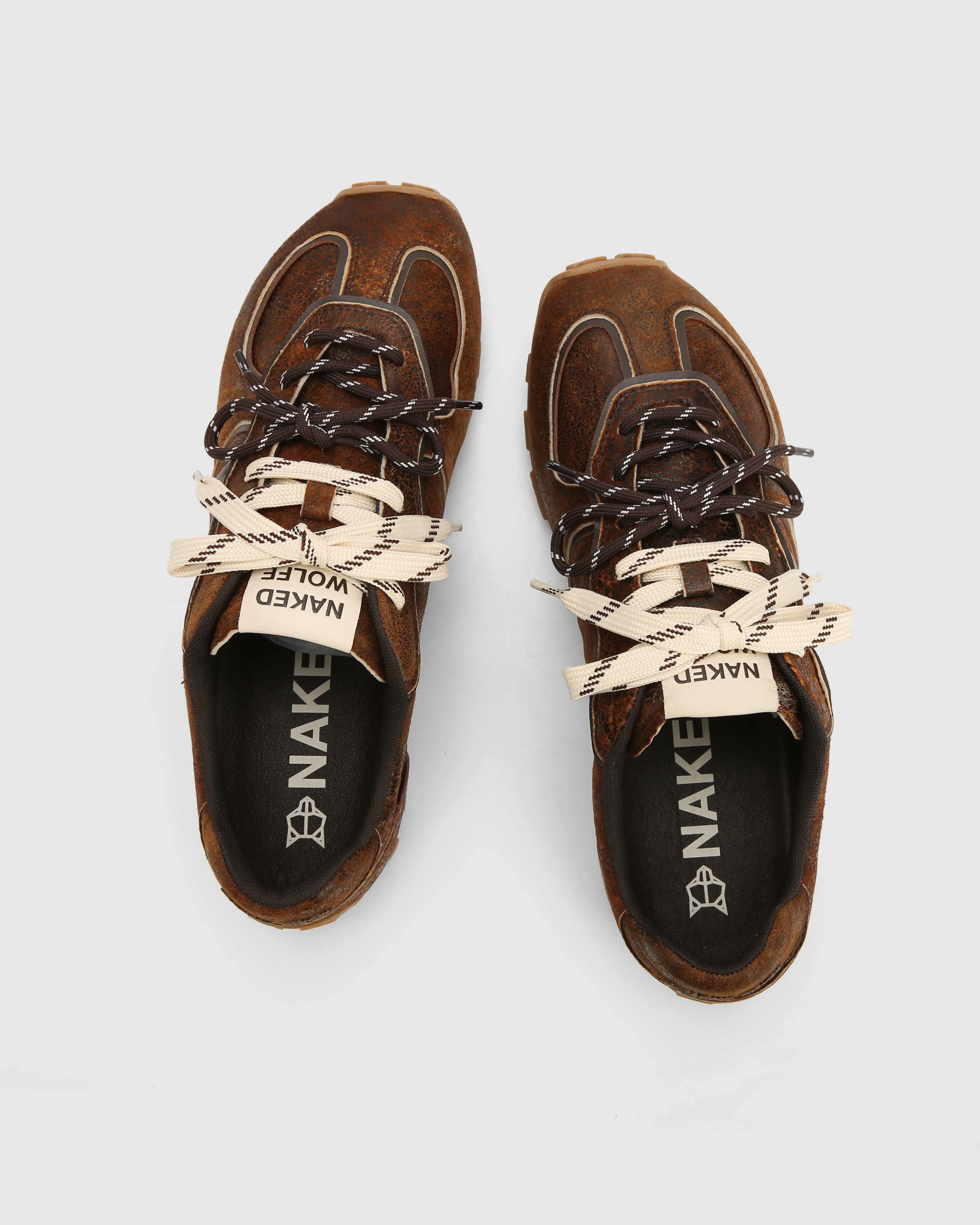 Lightning Brown Distress Leather sold by naked wolfe product image thumbnail 2
