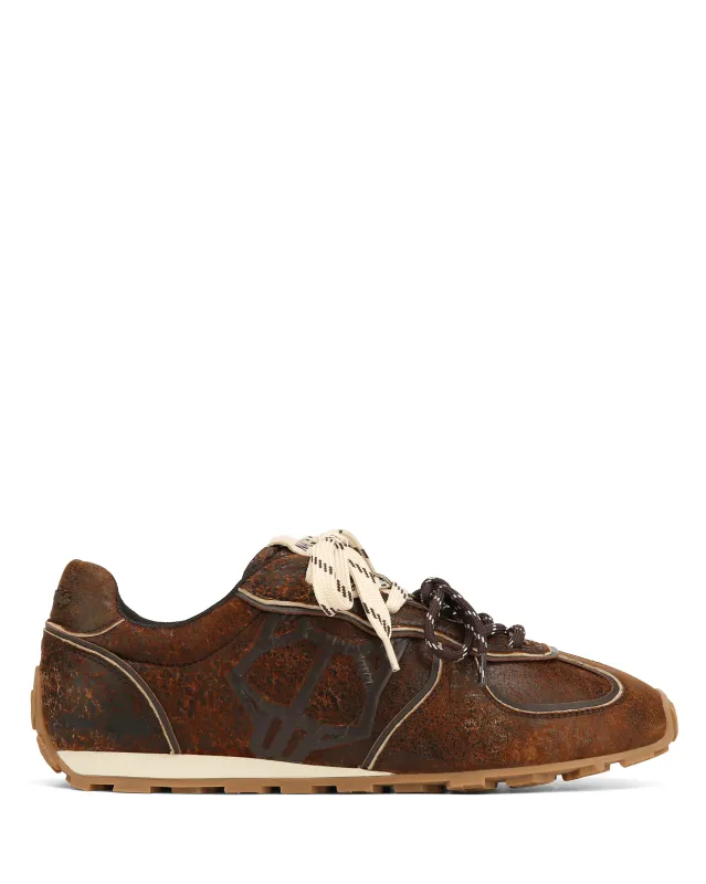 Lightning Brown Distress Leather made by naked wolfe