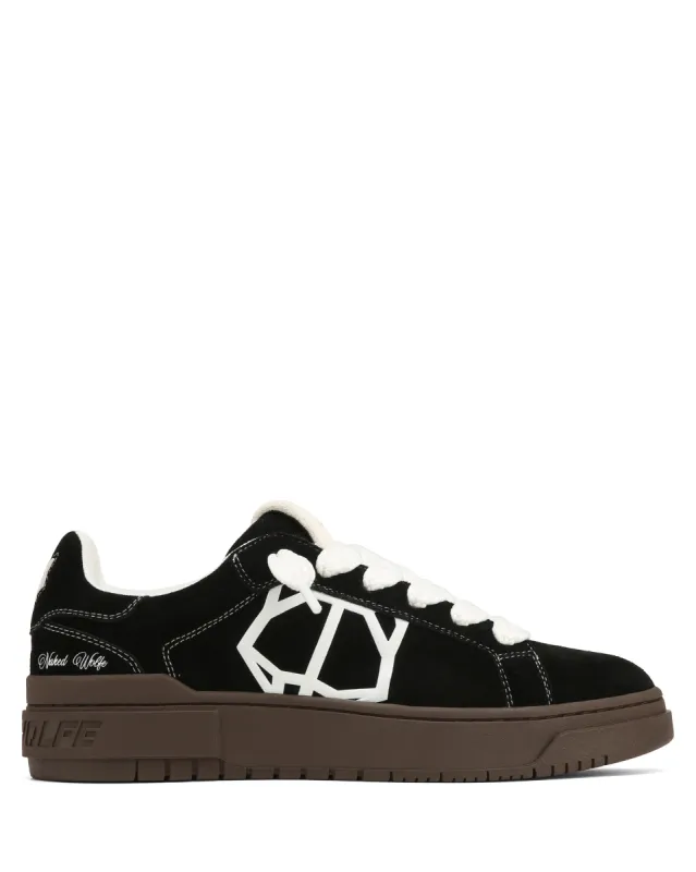 Chrome Suede Black/Dark Natural sold by naked wolfe