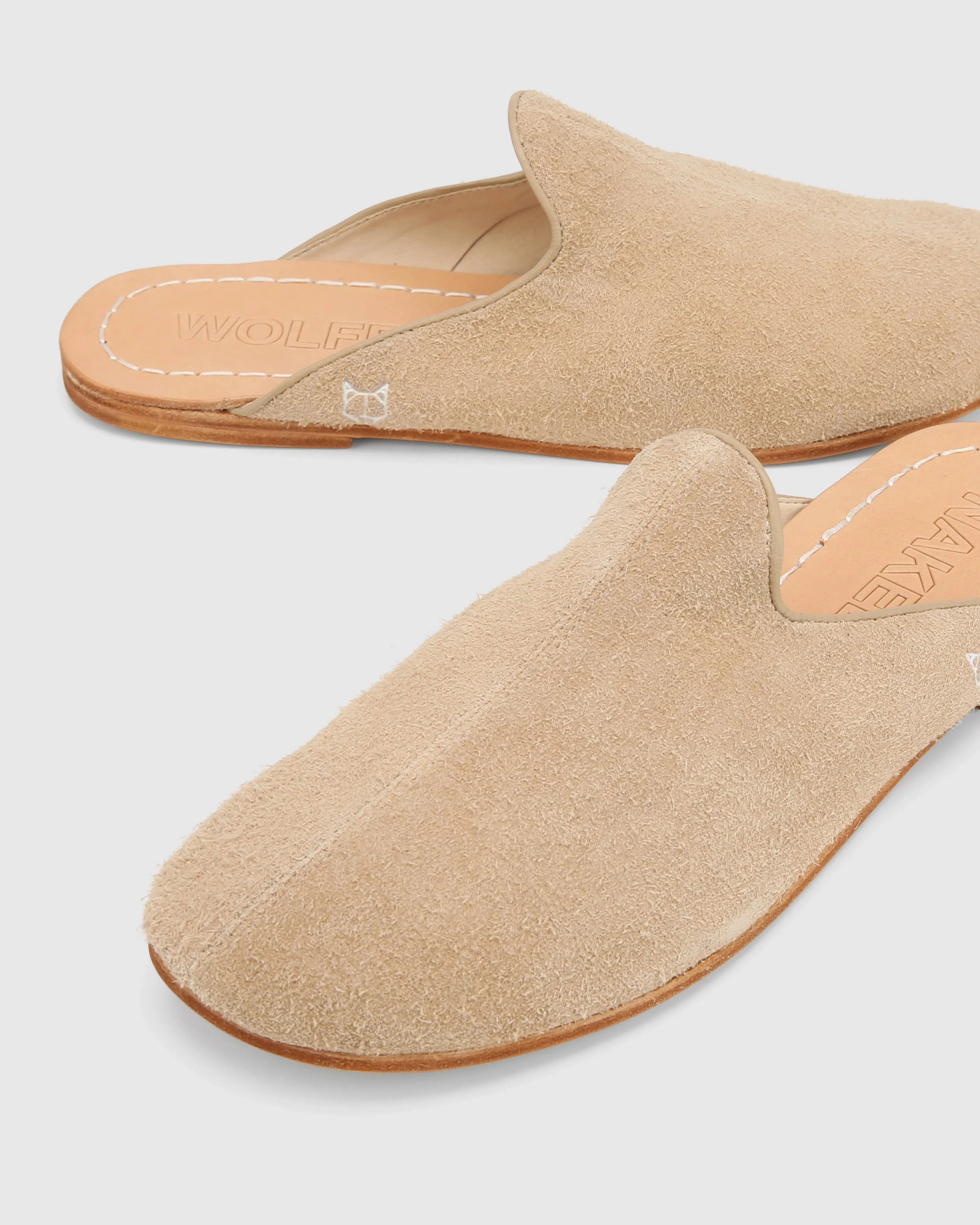 The Jet Mule Stone Suede sold by naked wolfe product image thumbnail 3