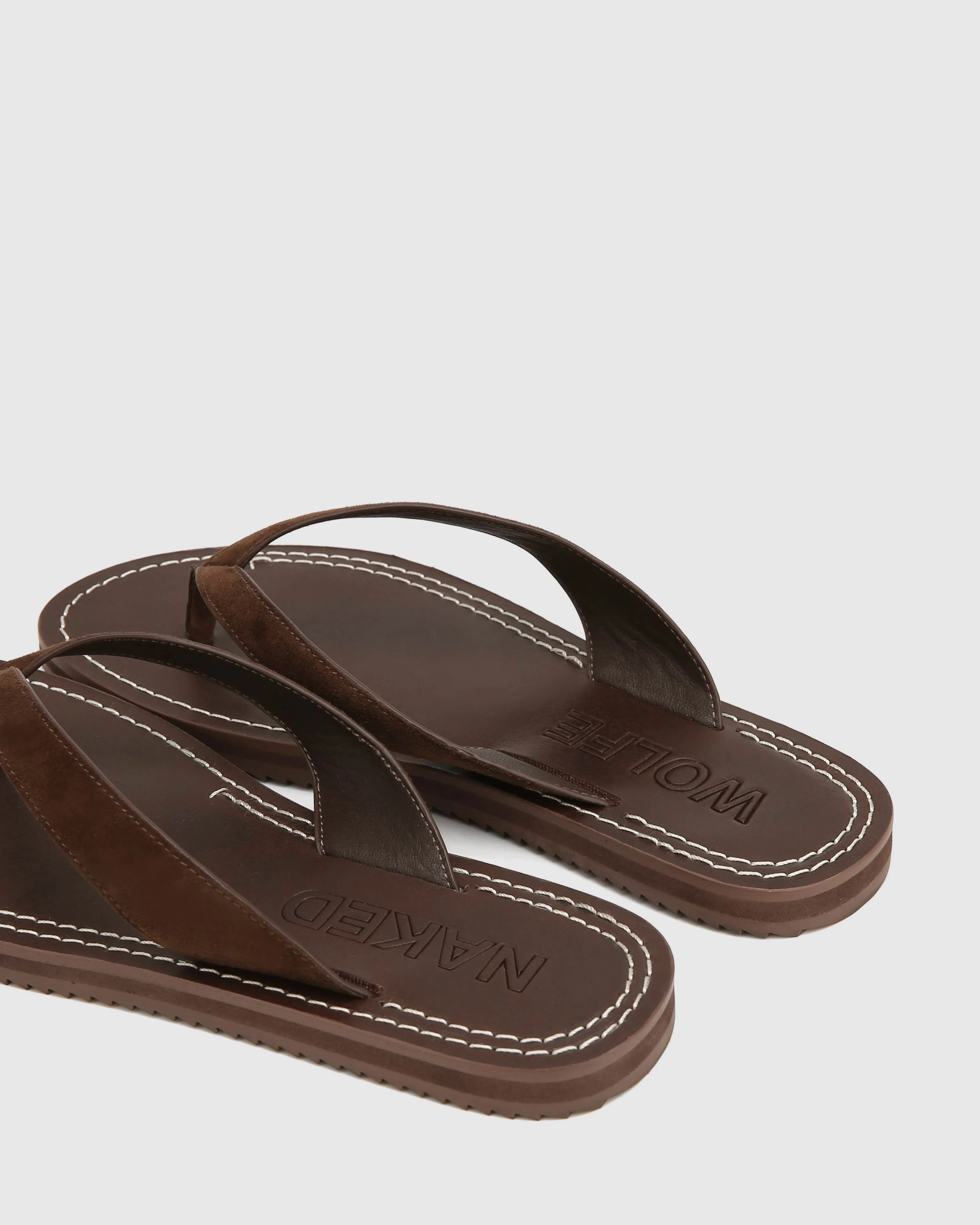 St Barths Brown Suede sold by naked wolfe product image thumbnail 4