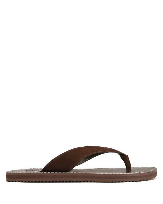 St Barths Brown Suede sold by naked wolfe