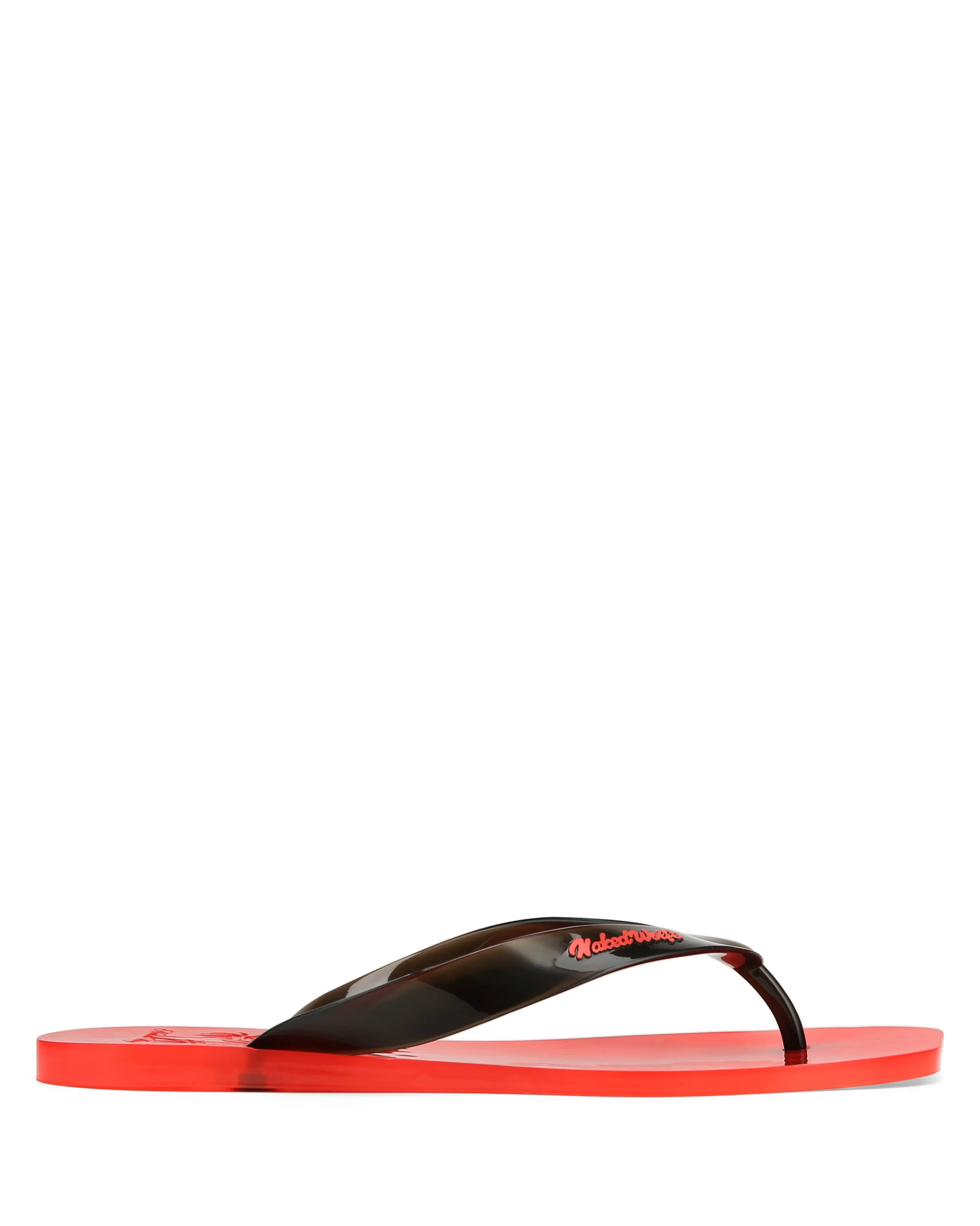The Surfing Thong Black/Red Jelly sold by naked wolfe