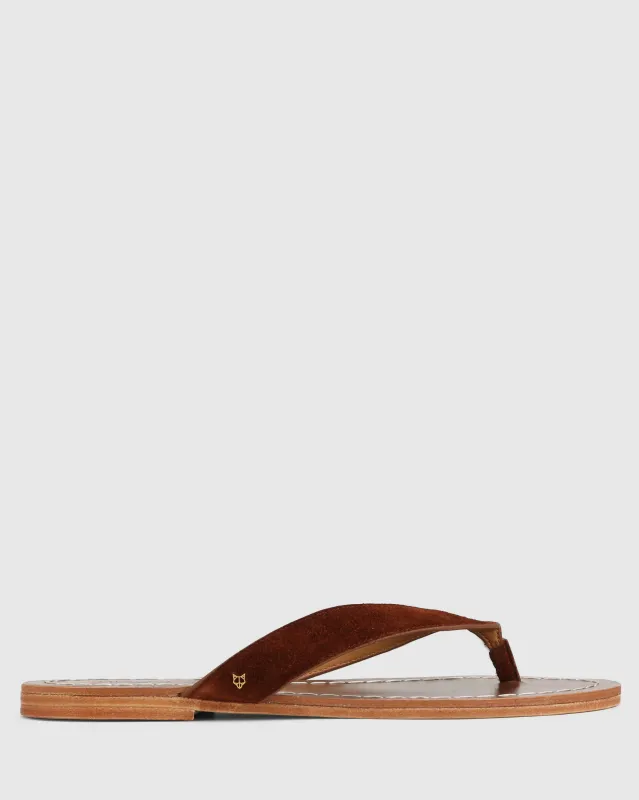 The Jaw Sandal Tan Suede made by naked wolfe