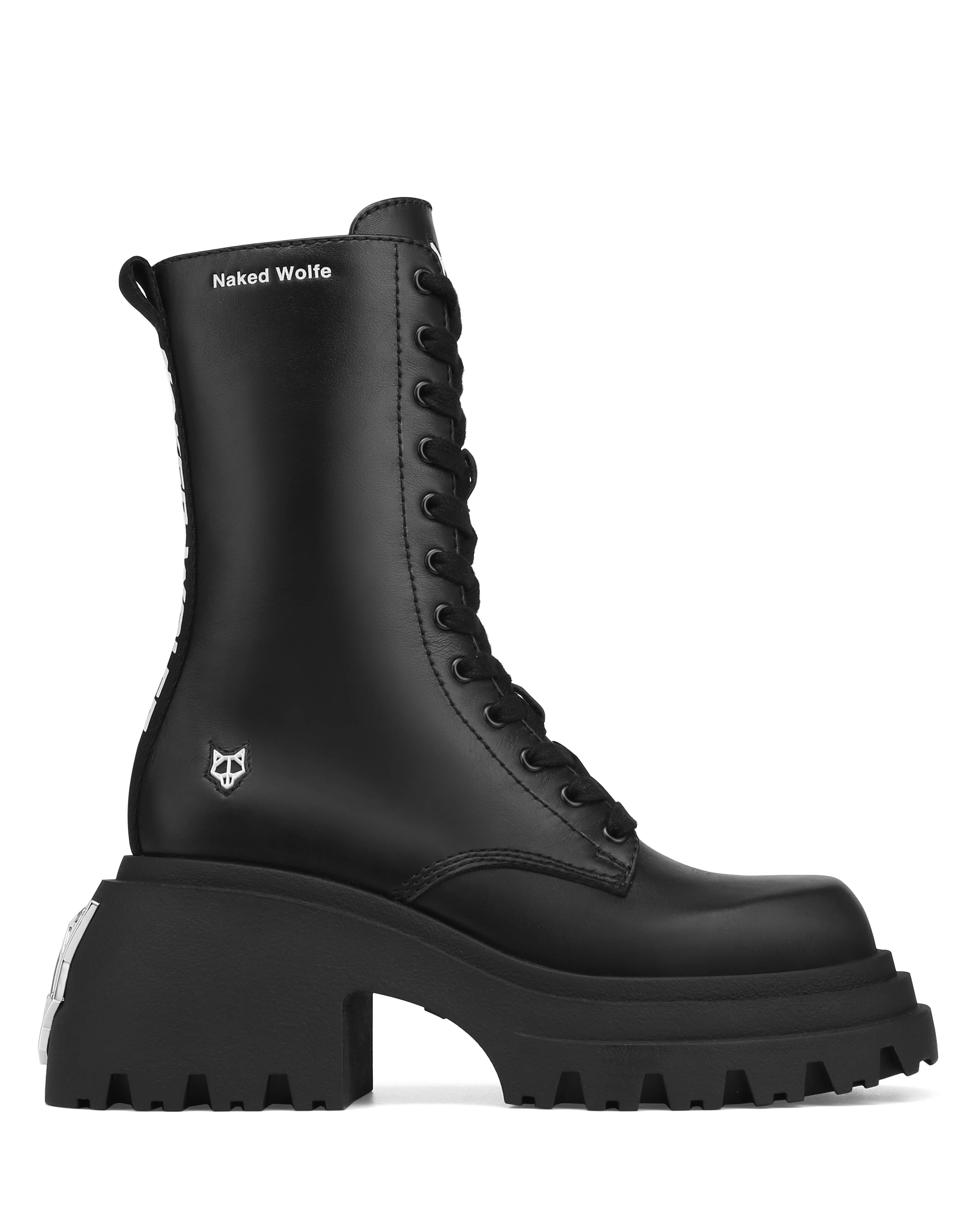 NAKED WOLFE レザーウエスタンブーツ　ブラック　36 Stable Black