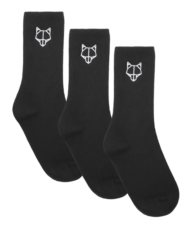3 Pack Mens Egyptian Cotton Socks Black sold by naked wolfe
