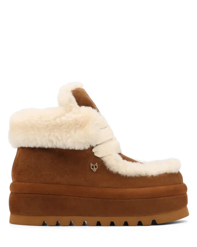 Bambi Tan Suede/Shearling sold by naked wolfe
