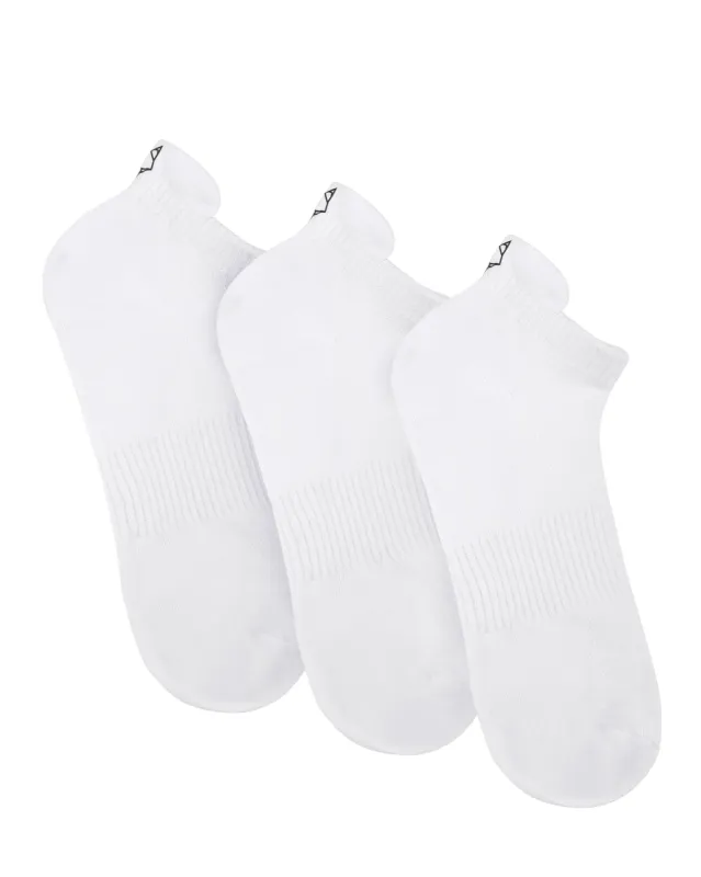 3 Pack Mens Egyptian Cotton Ankle Socks White sold by naked wolfe