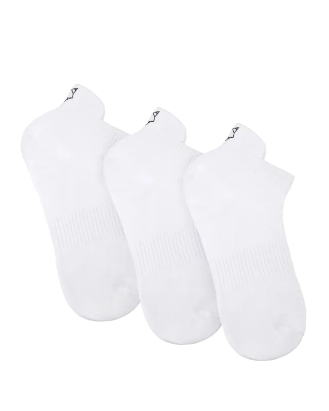 3 Pack Womens Egyptian Cotton Ankle Socks White sold by naked wolfe