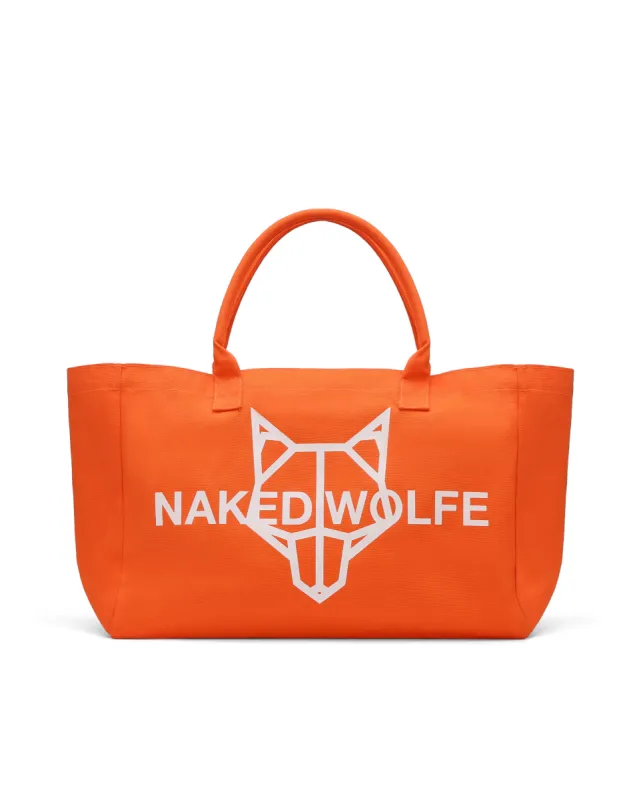 Canvas Tote Bag Orange made by naked wolfe