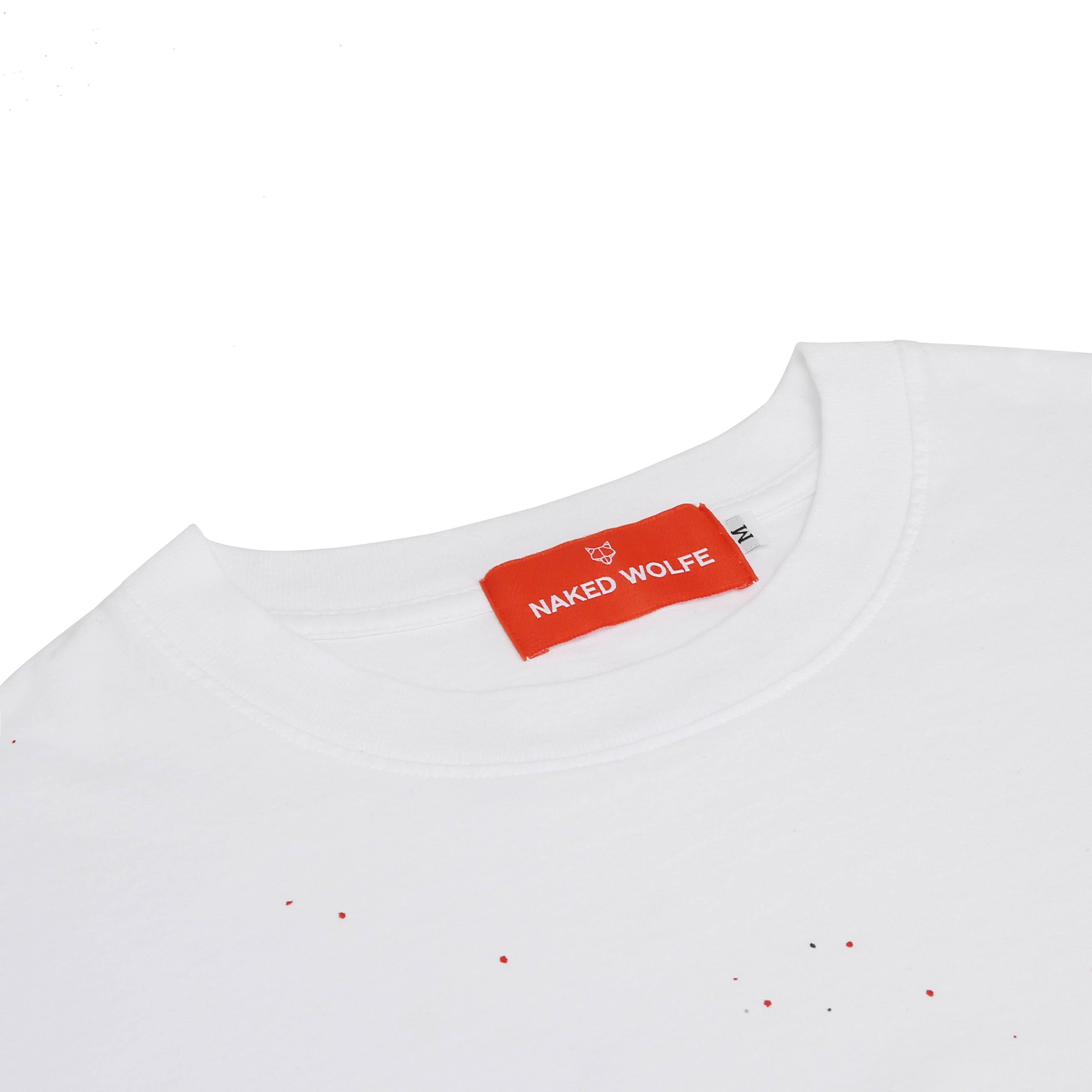 Wolfe T-Shirt White Paint Splatter sold by naked wolfe product image thumbnail 3