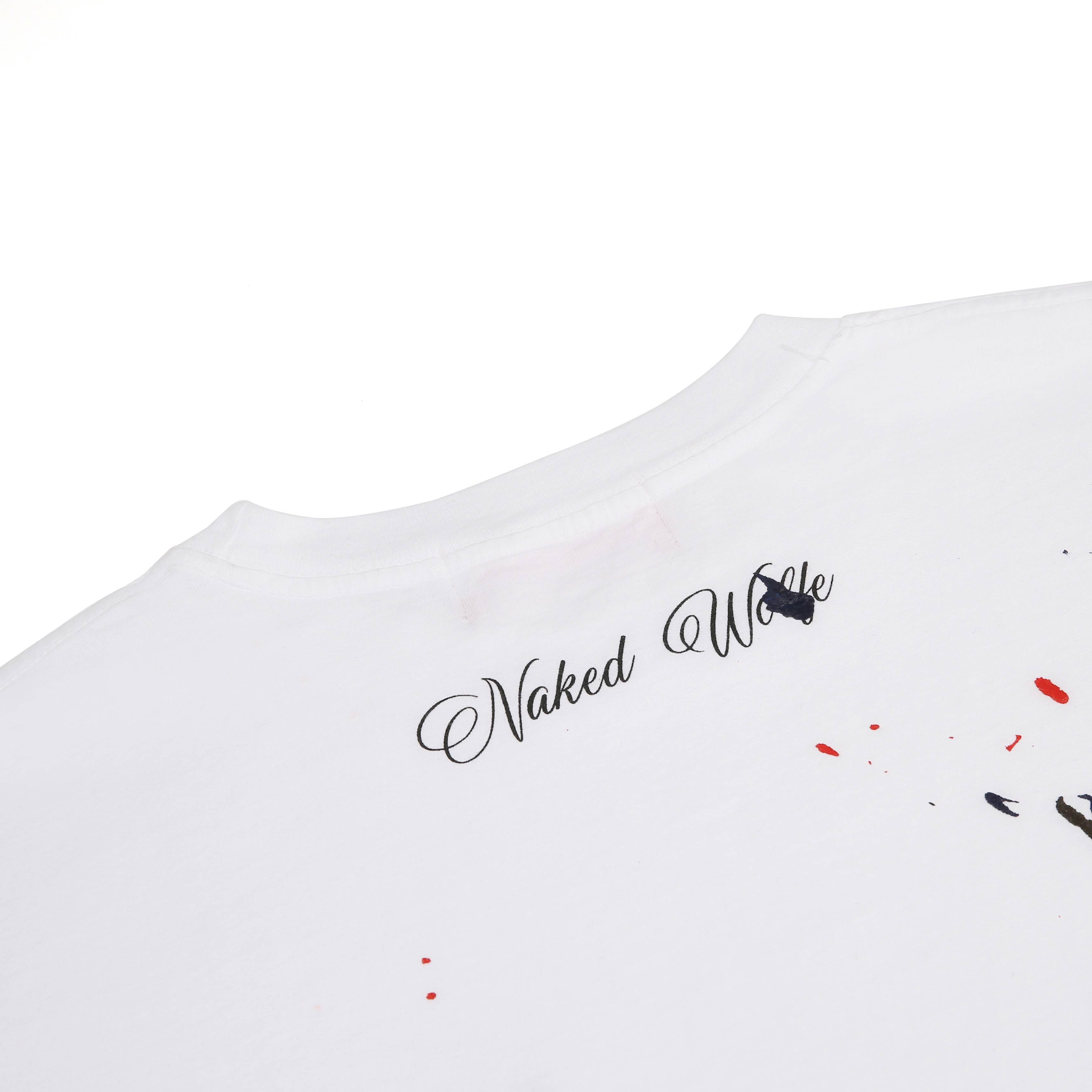 Wolfe T-Shirt White Paint Splatter sold by naked wolfe product image thumbnail 5