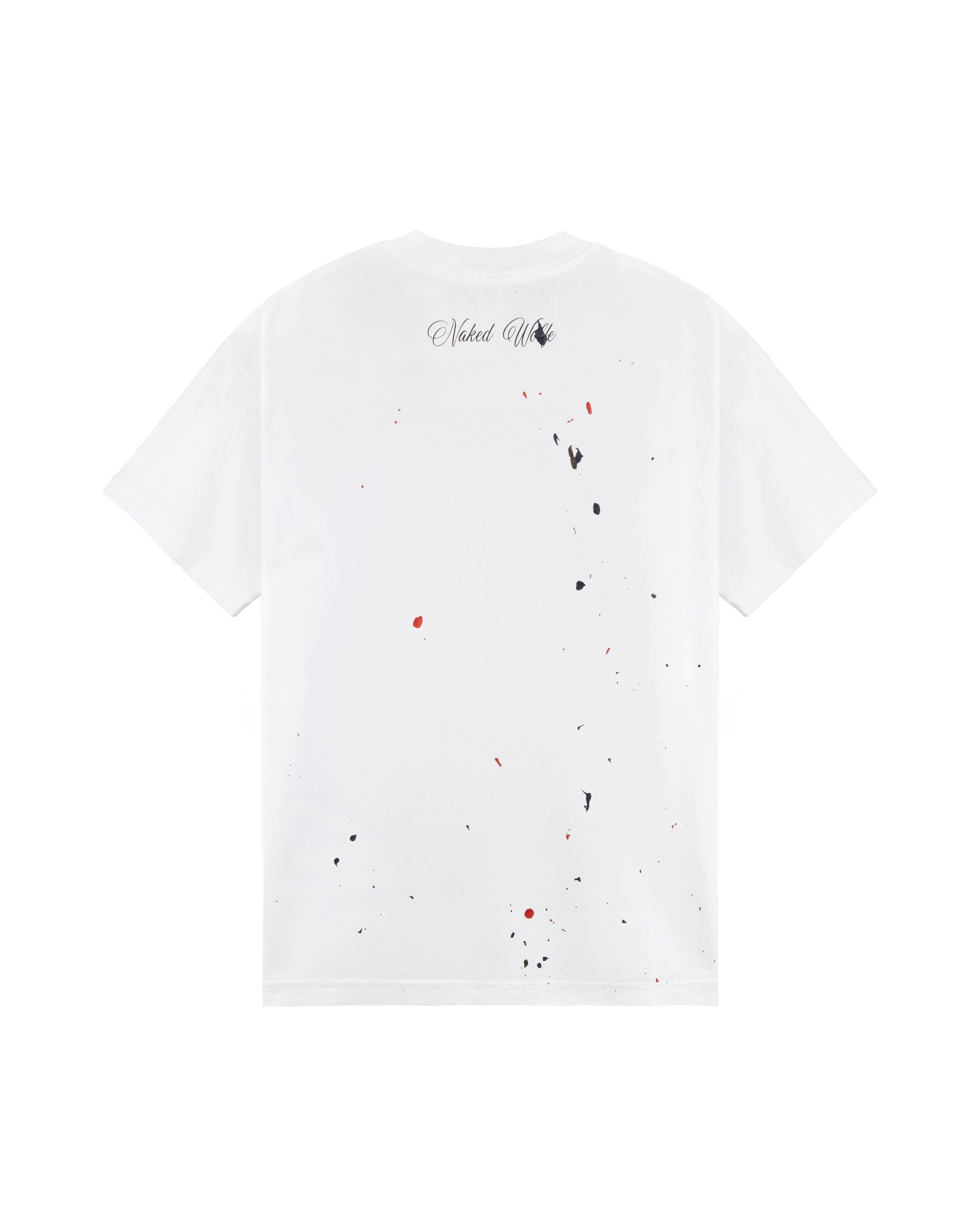 Wolfe T-Shirt White Paint Splatter sold by naked wolfe product image thumbnail 2