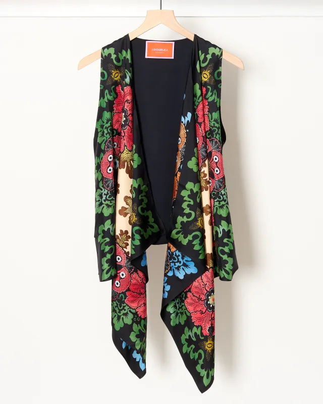 Reversible Scarf Gilet made by LA DoubleJ
