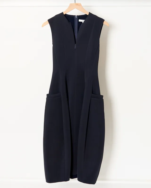 Sculpted Dress Navy made by Tibi