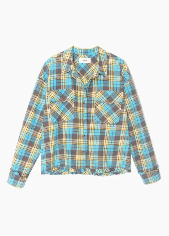 Ian Shirt TurqYellow sold by French + Italian