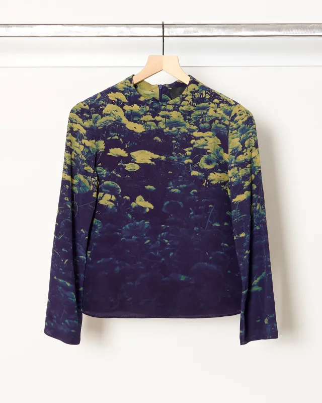 Diane Top Green Poppies made by No. 6