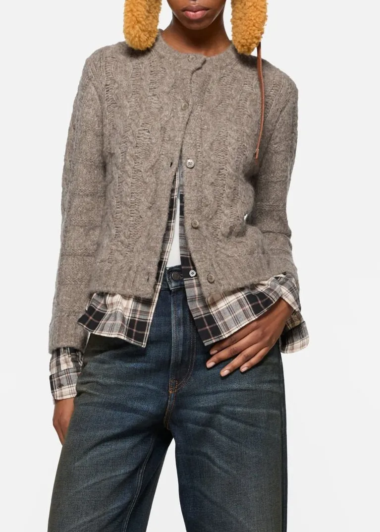 Fitted Layered Cardigan sold by French + Italian product image thumbnail 5