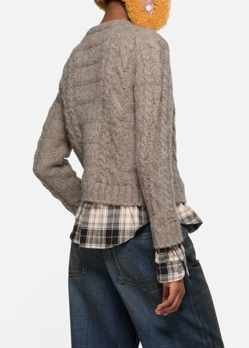 Fitted Layered Cardigan sold by French + Italian product image thumbnail 4