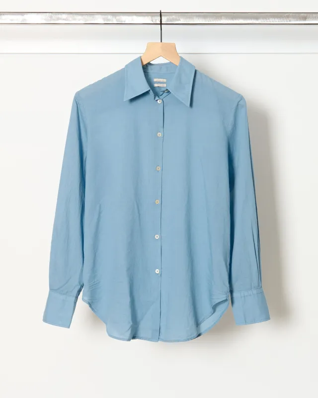 Selma Shirt Blue Rain sold by French + Italian
