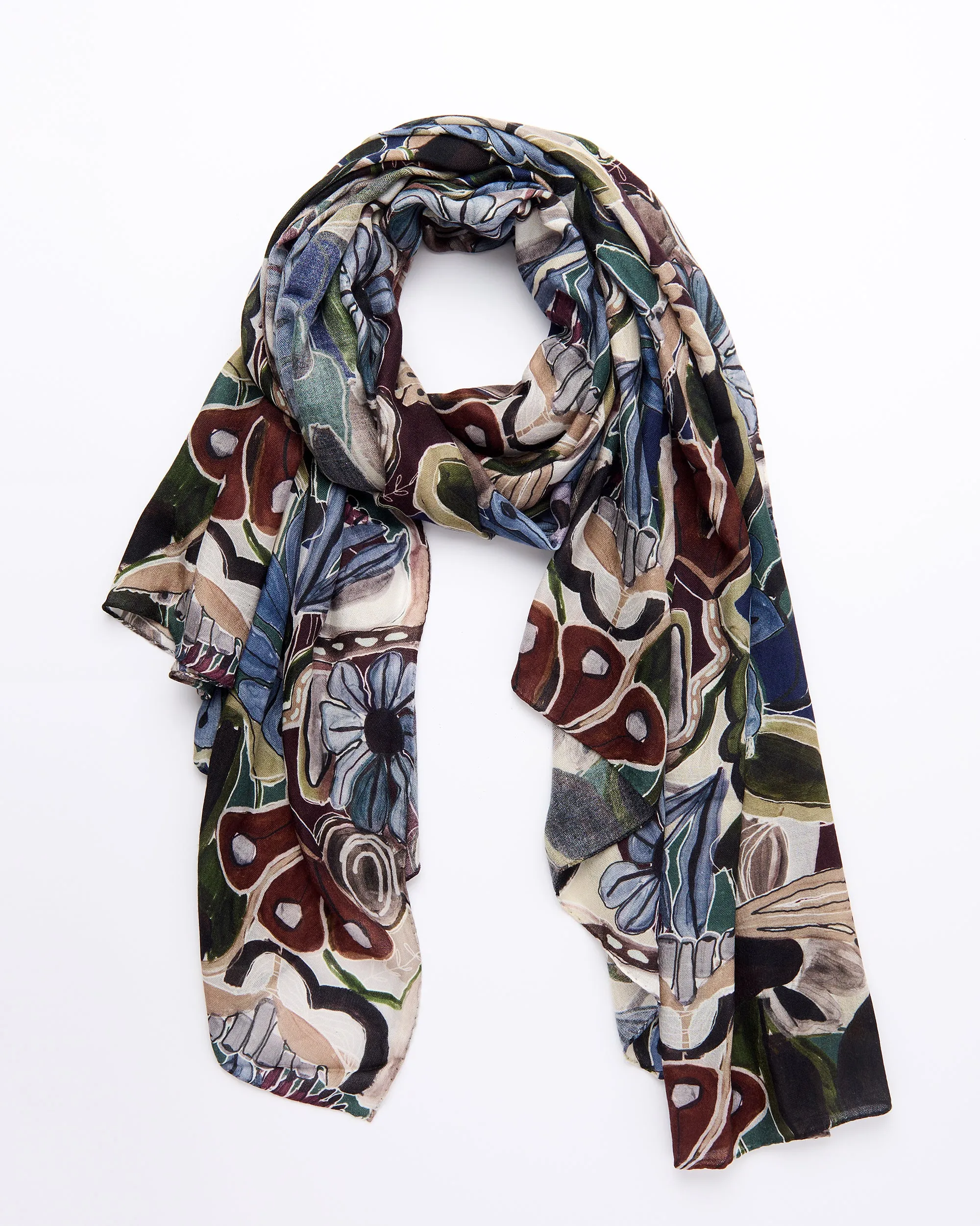 Long Scarf Browns sold by French + Italian product image thumbnail 3