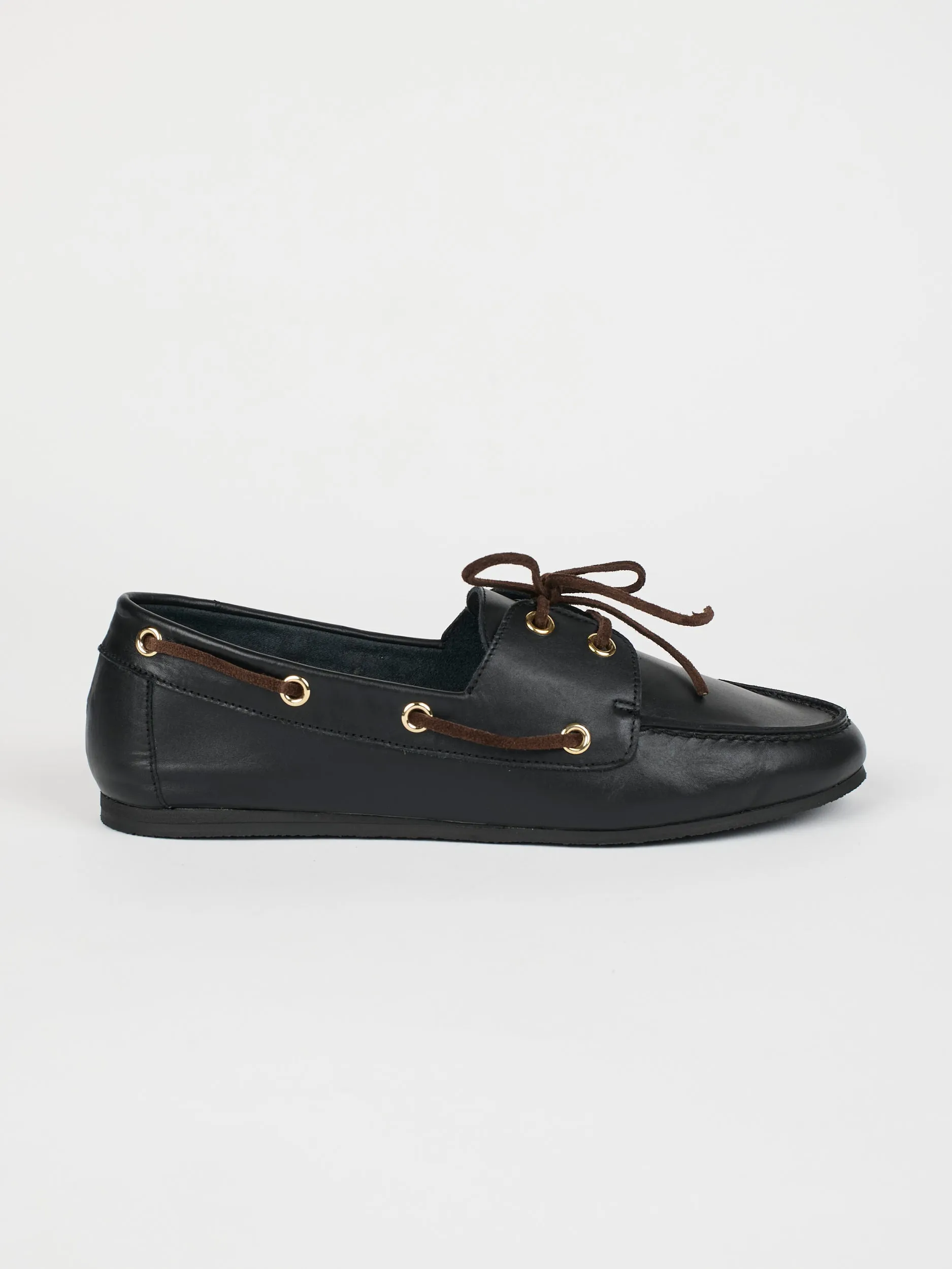Boat Loafer Black sold by French + Italian