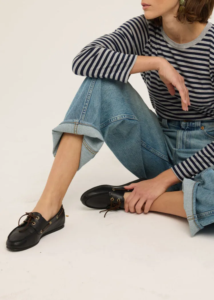 Boat Loafer Black sold by French + Italian product image thumbnail 2