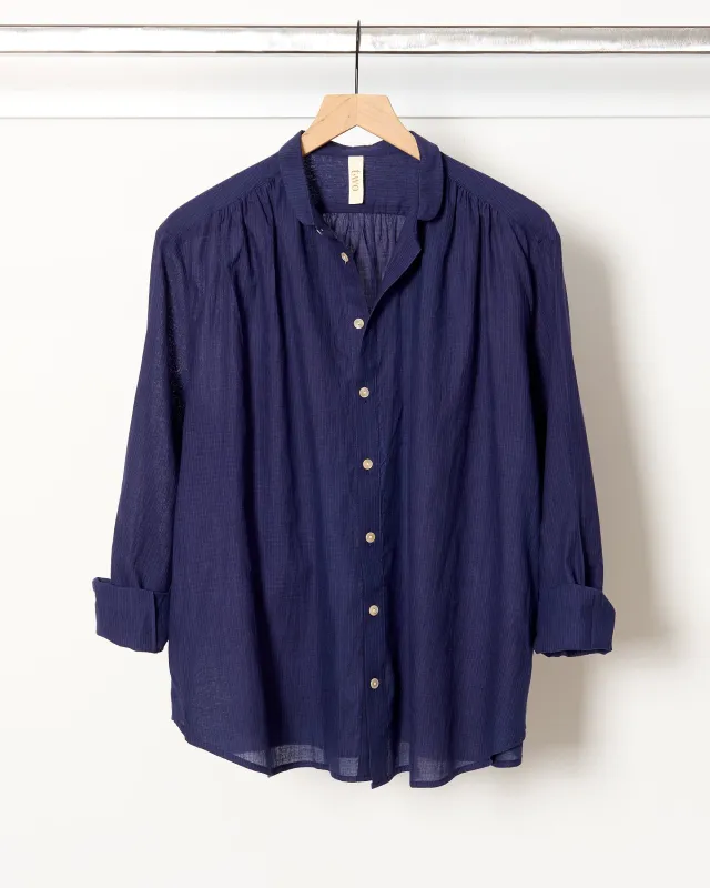 Blue Pinstripe Shirt sold by French + Italian