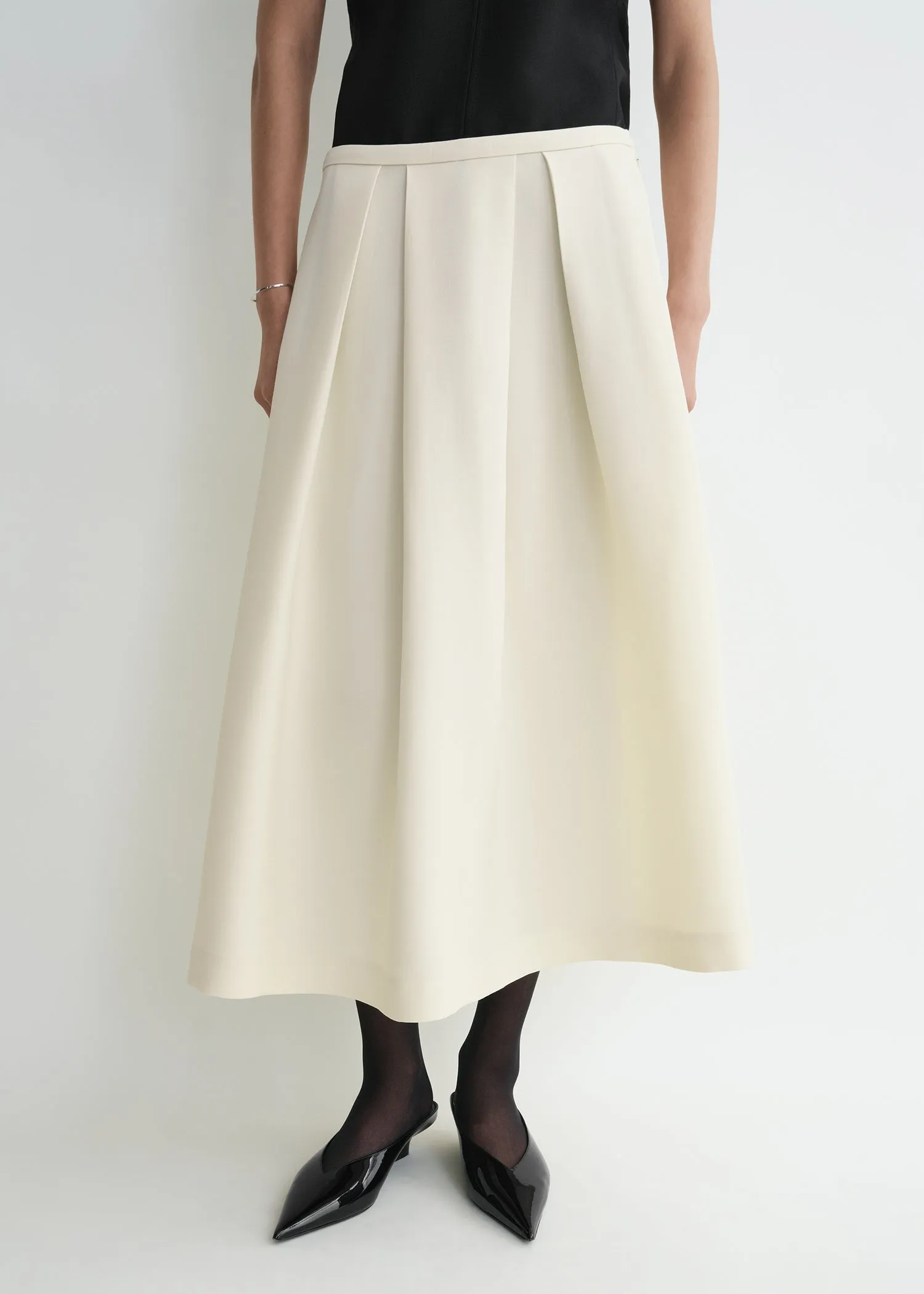 Wool Silk Twinflower Skirt sold by French + Italian product image thumbnail 3