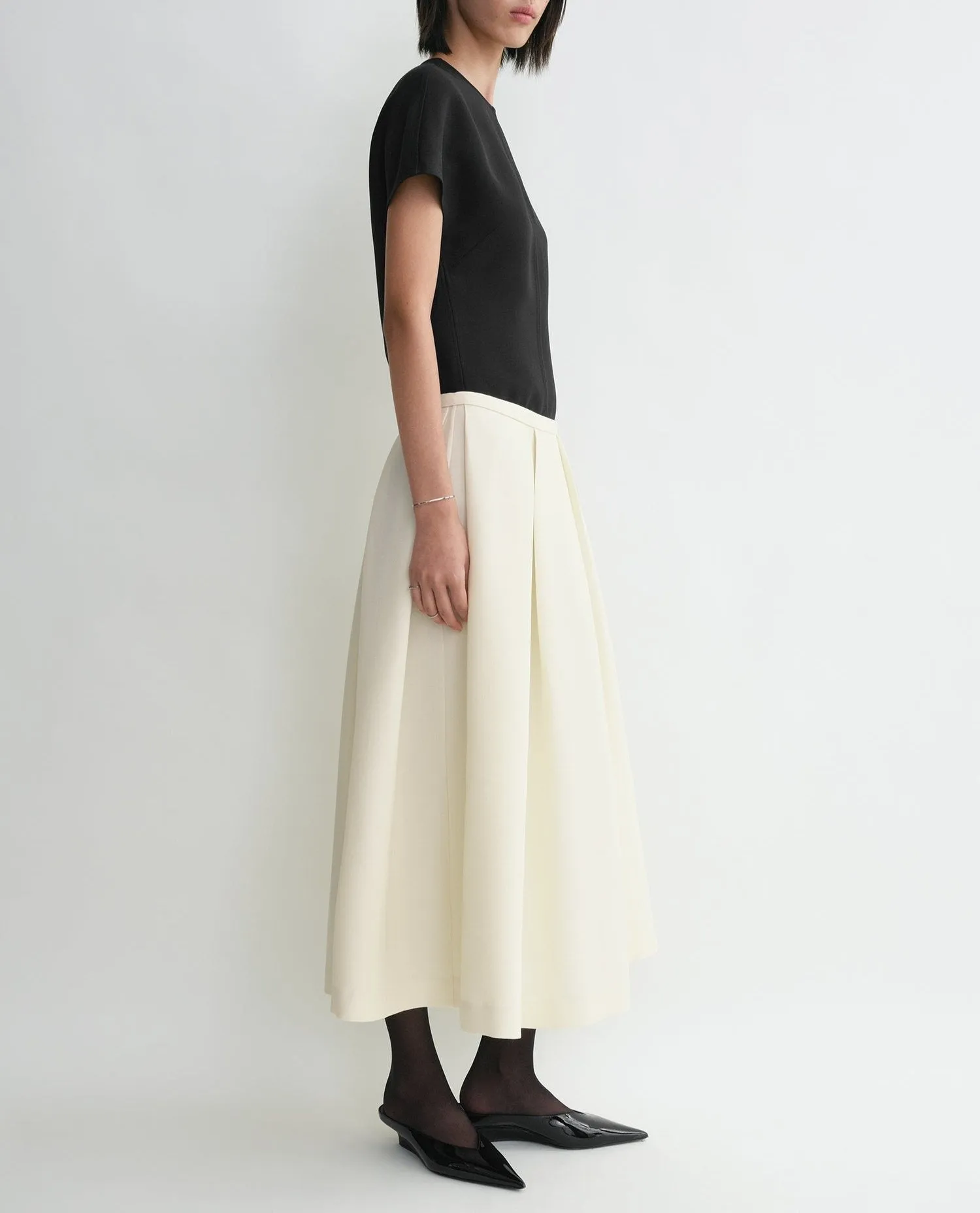 Wool Silk Twinflower Skirt sold by French + Italian product image thumbnail 4