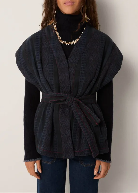 Orion Gilet Dusty Blue sold by French + Italian